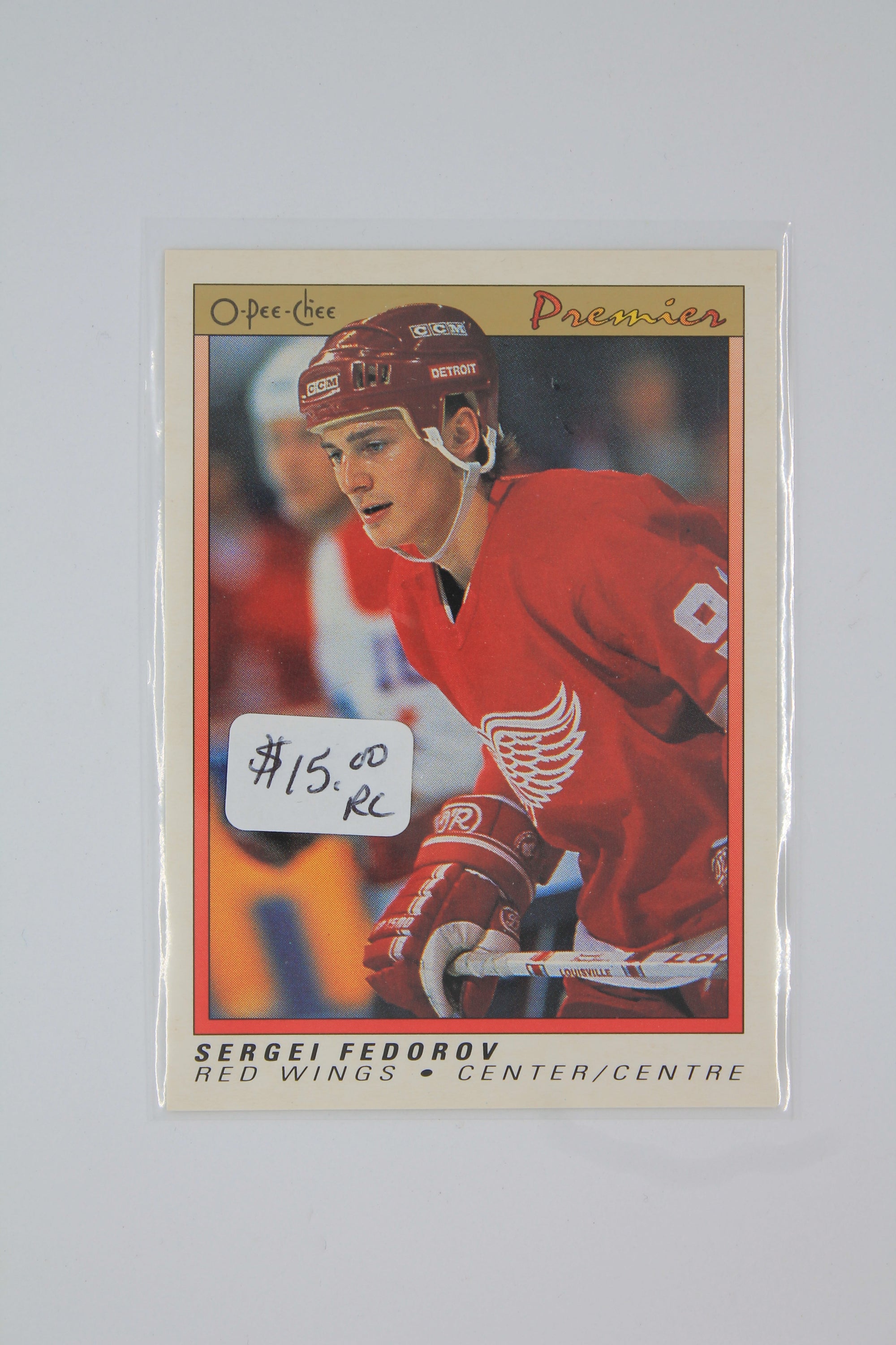 Sergei Fedorov 1990-91 O-Pee-Chee Premier Rookie Card
