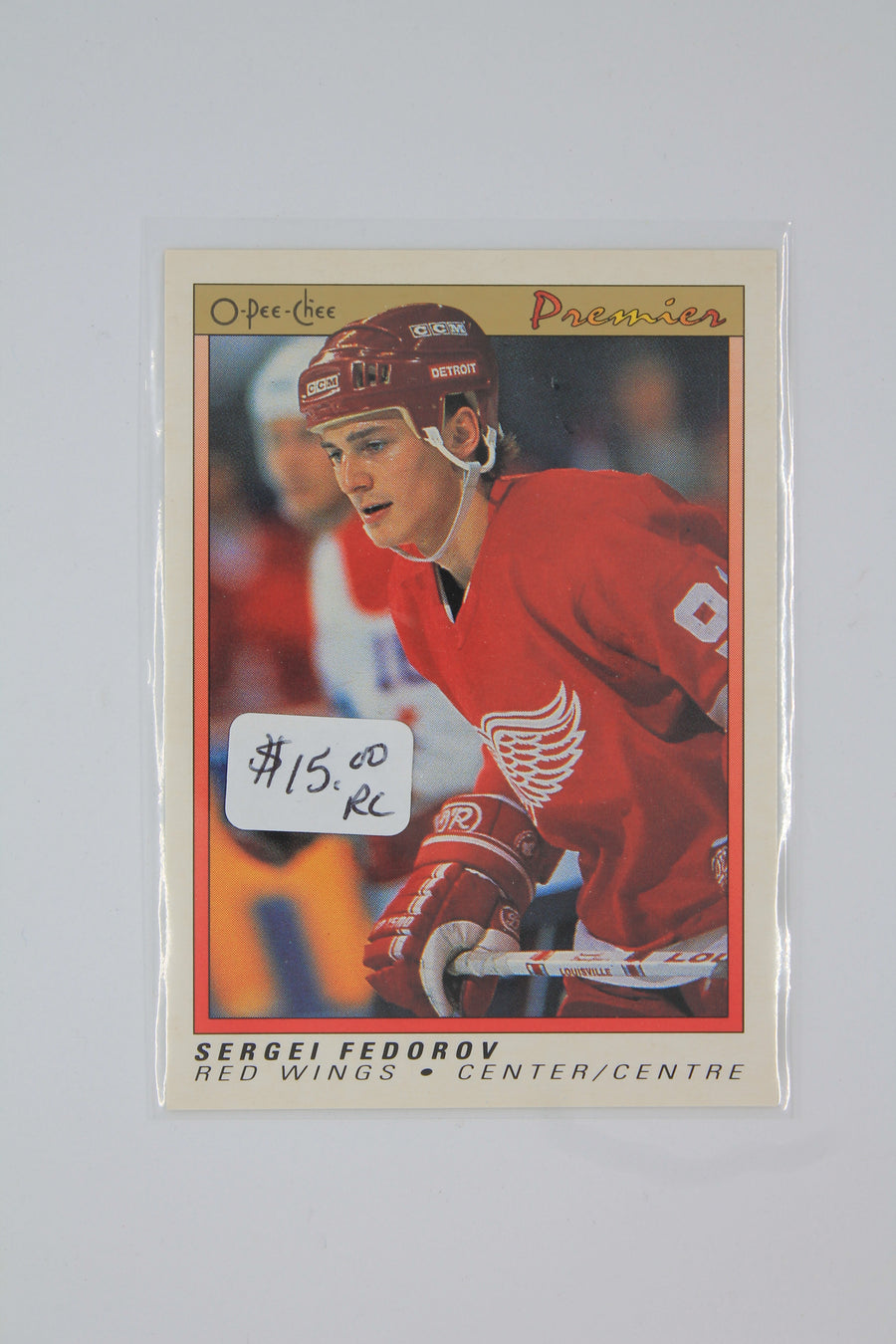 Sergei Fedorov 1990-91 O-Pee-Chee Premier Rookie Card