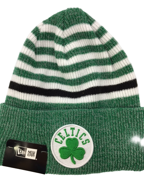NBA Boston Celtics New Era Striped Chill Toque