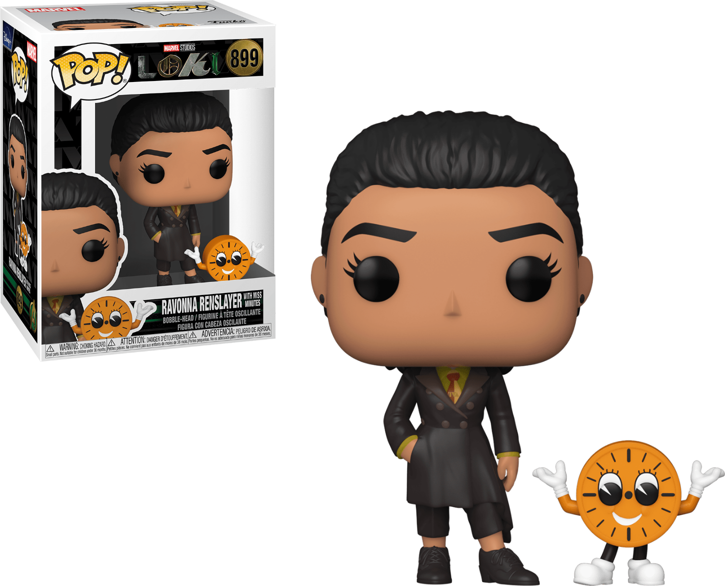 Funko POP Ravonna Renslayer with Miss Minutes #899 Marvel Disney TV Series - Loki