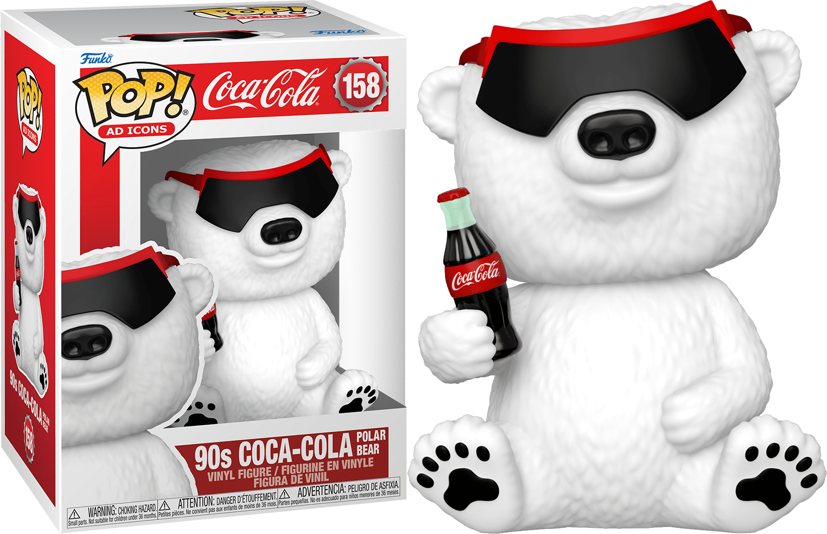 Funko POP 90s Coca-Cola Polar Bear #158 - Ad Icons