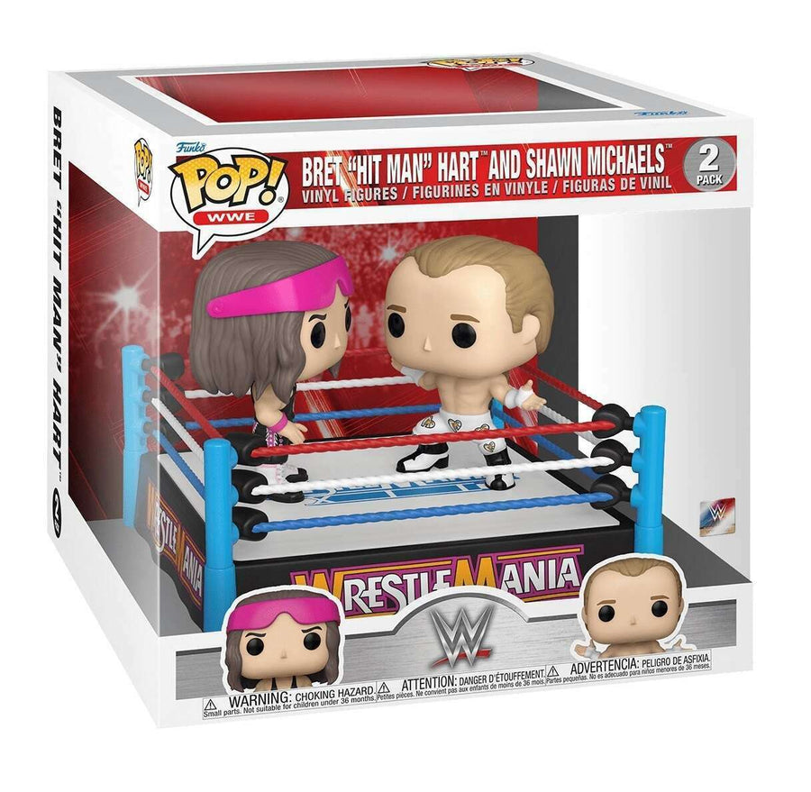 Funko POP WWE Bret "Hit Man" Hart vs Shawn Michaels 2-Pack (Wrestlemania)