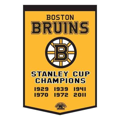 NHL Boston Bruins 12" x 18" Sublimated Wool Dynasty Banner