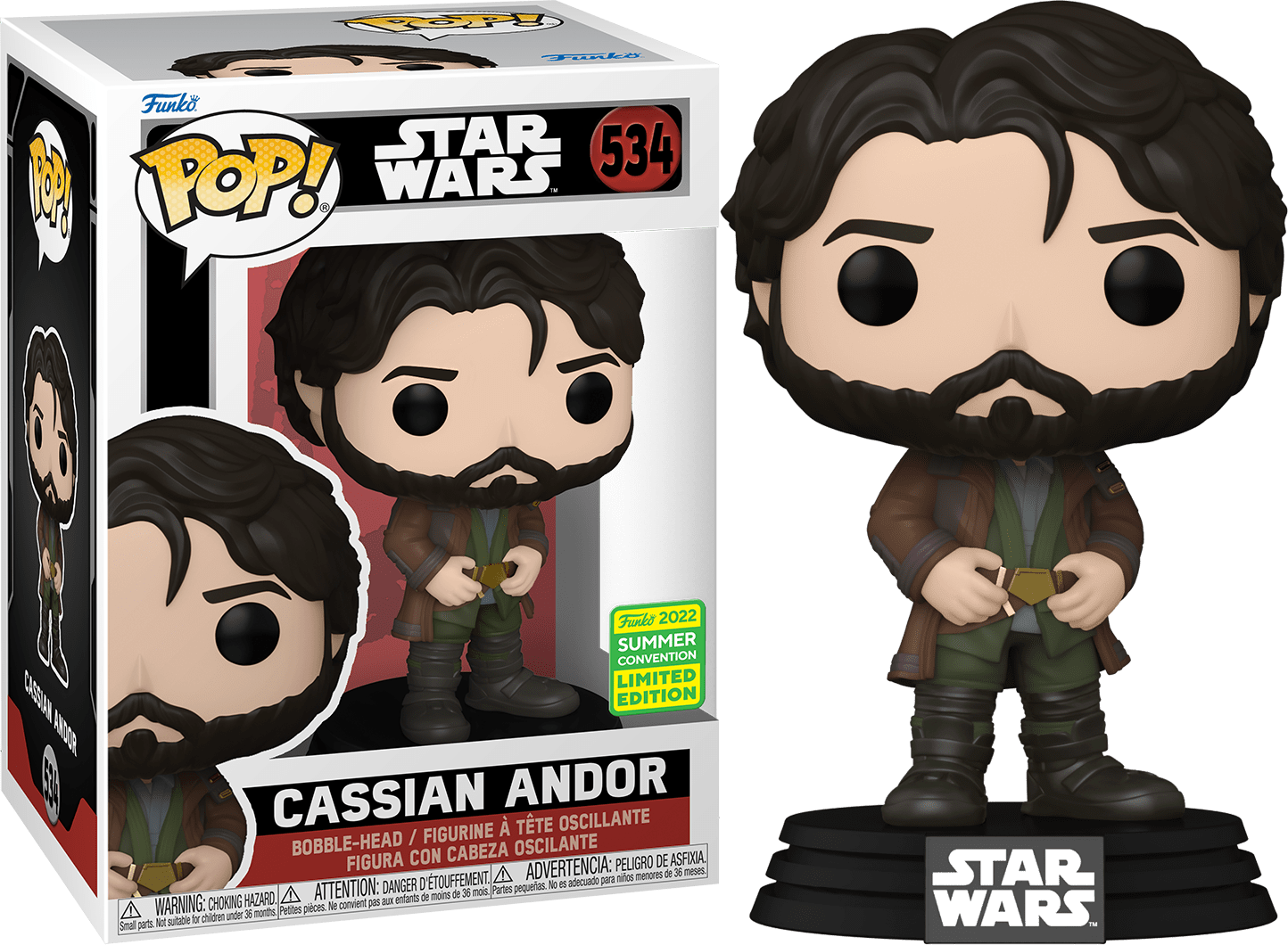 Funko POP Cassian Andor #534 - Star Wars - 2022 Summer Convention