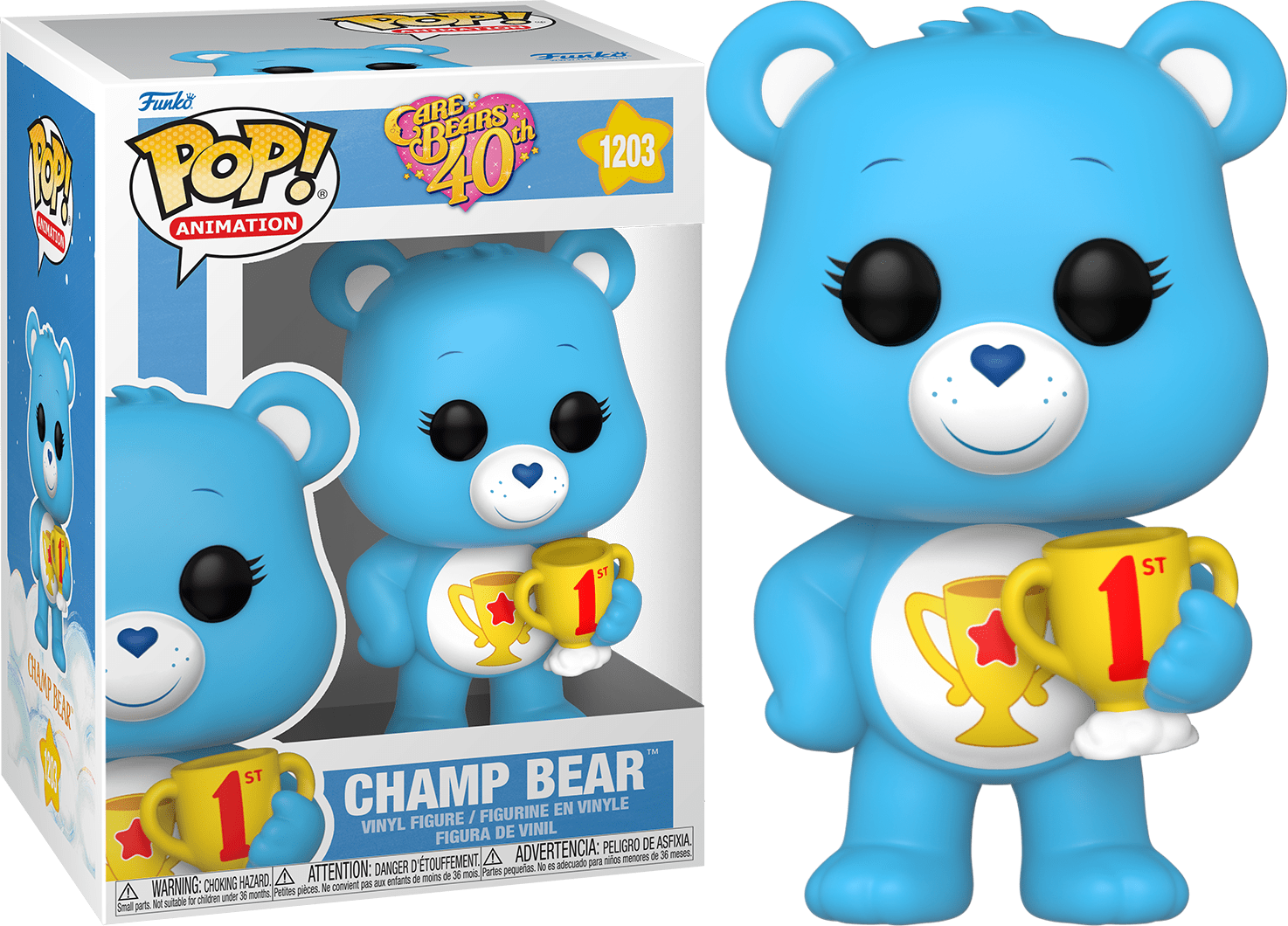 Funko POP Champ Bear #1203 -Care Bears 40th Anniversary