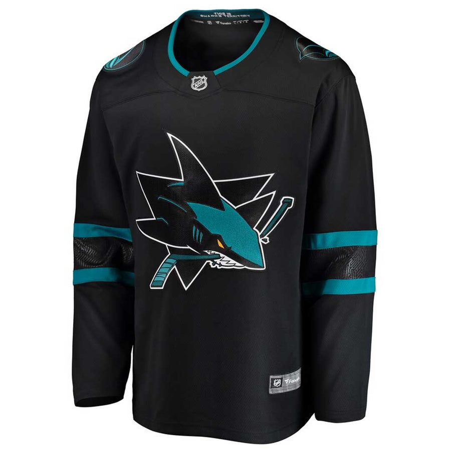 NHL San Jose Sharks Youth Fanatics Breakaway Jersey - Black