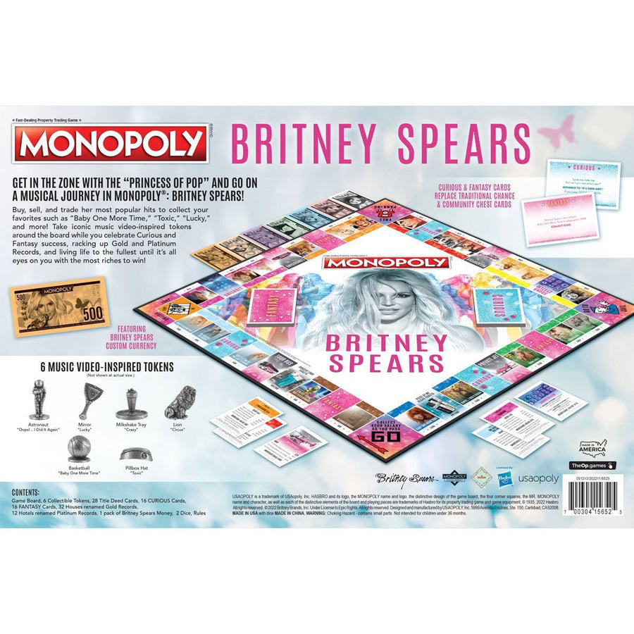 Britney Spears Monopoly Board Game