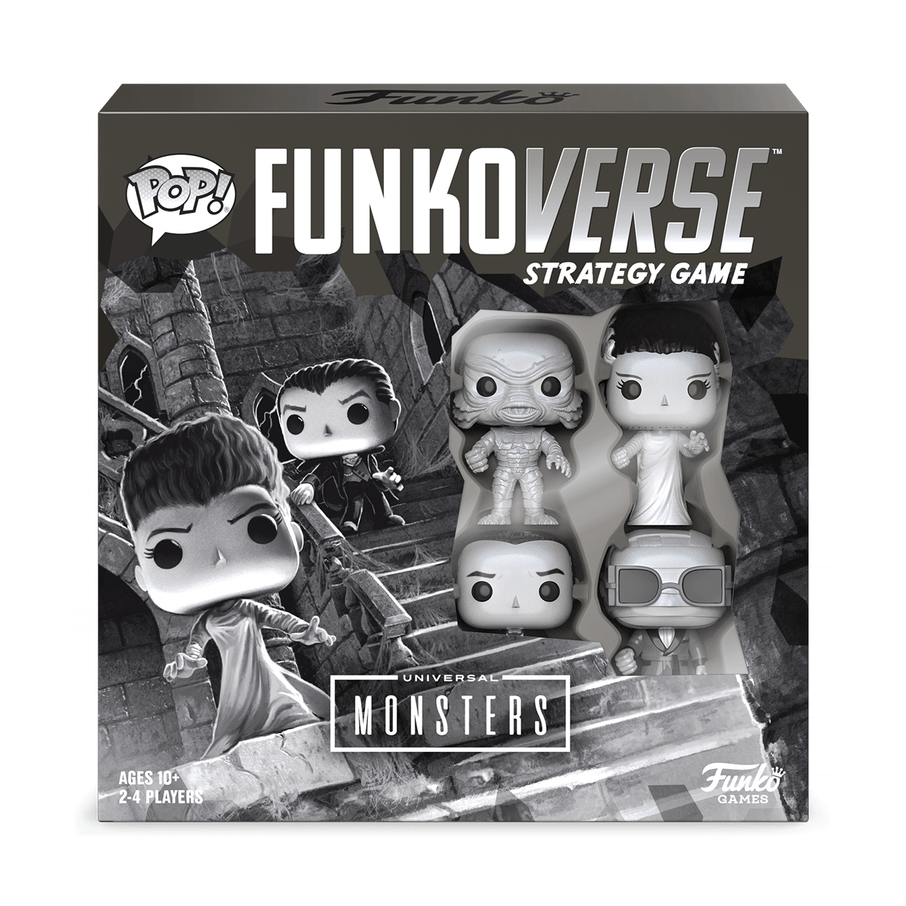POP Funkoverse Universal Monsters (4 pack) -Strategy Game