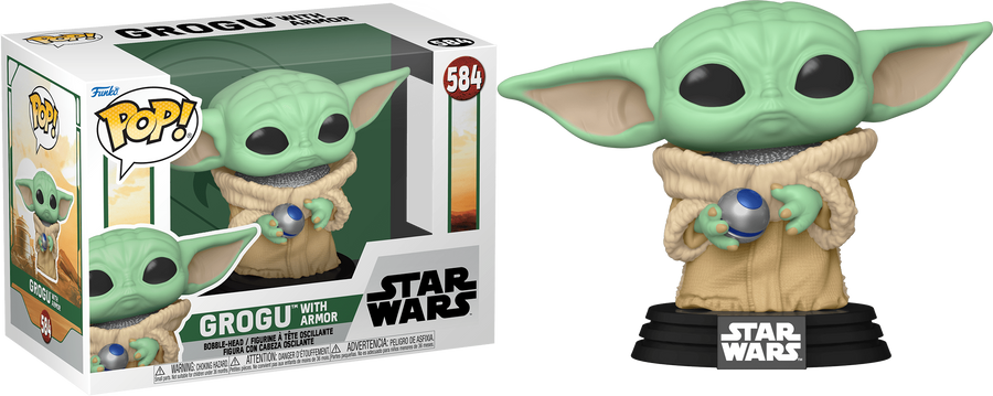 Funko POP Grogu with Armor #584 -Star Wars Book of Boba Fett