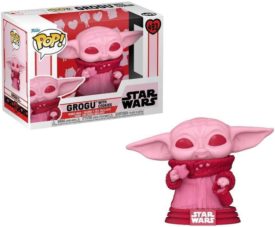Funko POP Grogu with Cookies #493 Valentines -Star Wars Mandalorian