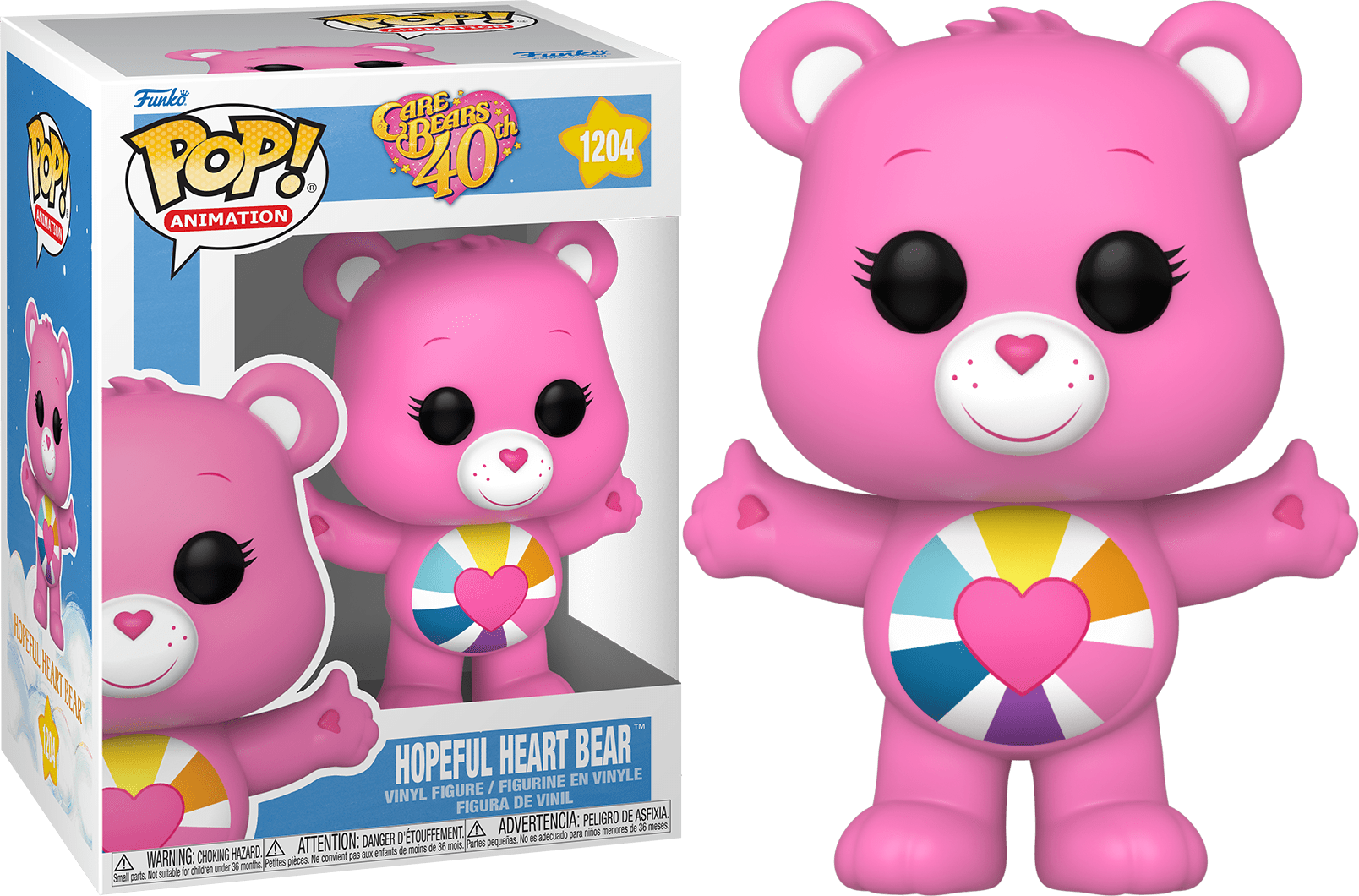 Funko POP Hopeful Heart Bear #1204 -Care Bears 40th Anniversary