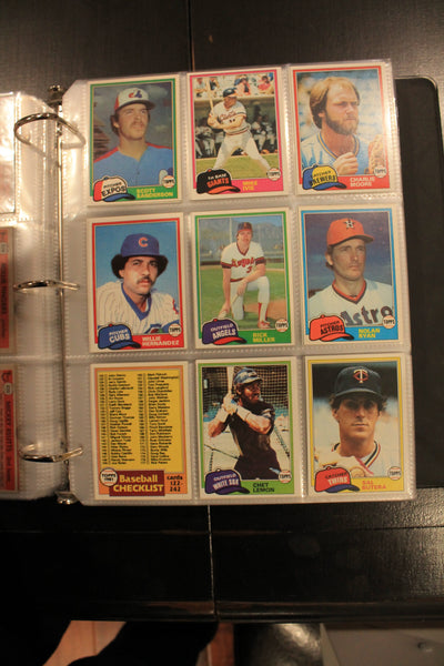 1981 Topps Baseball Complete Set NM-MT Sharp in Binder Baines & Raines Rookie Cards