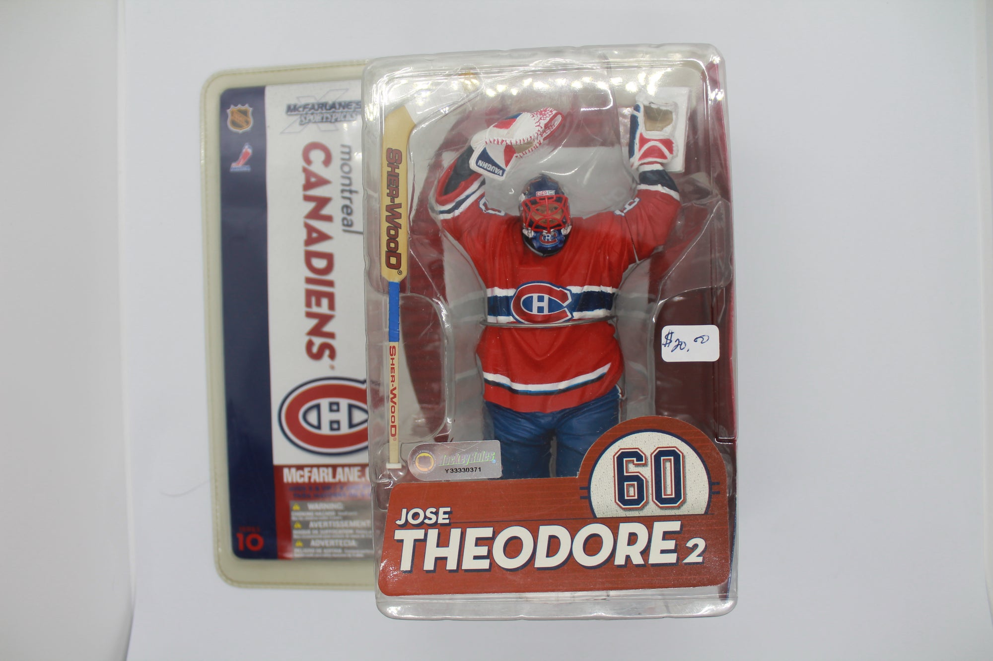 McFarlane NHL Series 10 Jose Theodore Canadiens, Habs Red Jersey