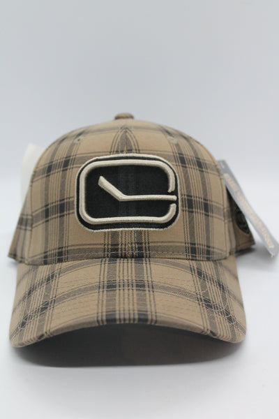 NHL Vancouver Canucks OTH Plaid Flex Fit Hat