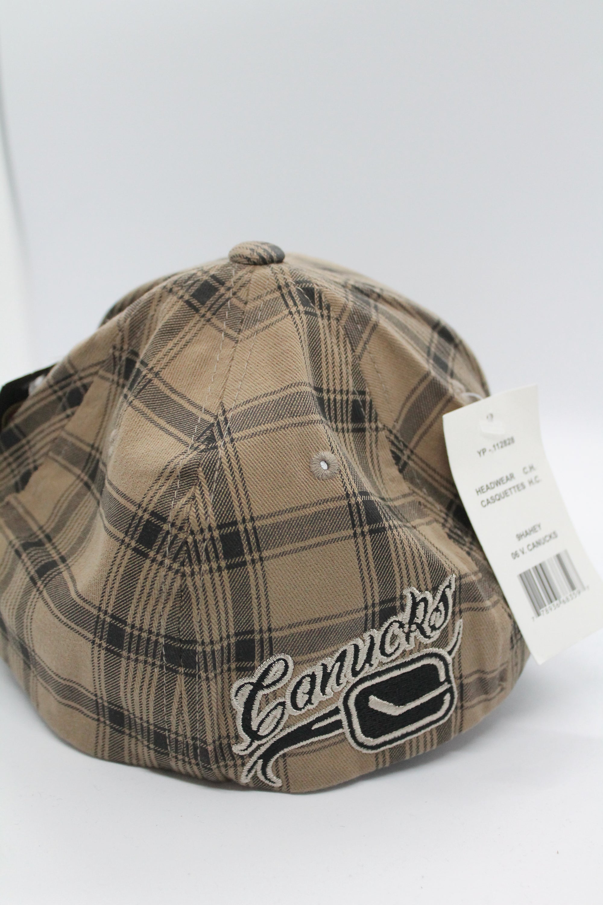 NHL Vancouver Canucks OTH Plaid Flex Fit Hat
