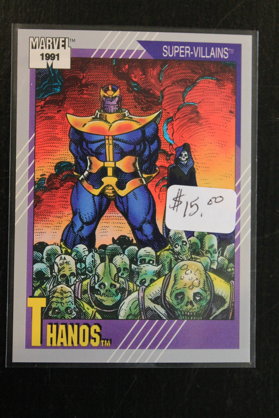 Thanos 1991 Marvel Universe Series 2 (Impel) BASE Trading Card #85
