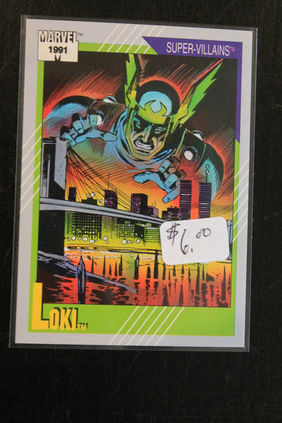 Loki 1991 Marvel Universe Series 2 (Impel) BASE Trading Card #89