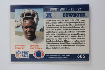Emmitt Smith 1990 Pro Set - Rookie Year