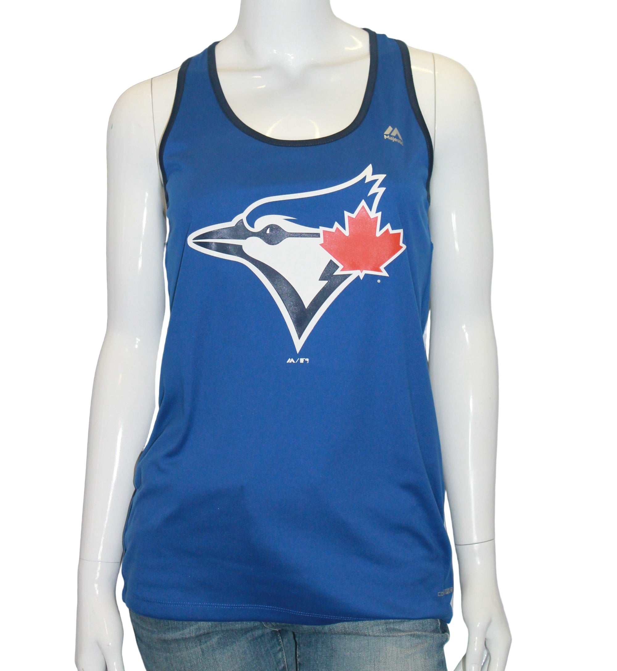 MLB Toronto Blue Jays Womens Majestic Cool Base Logo Tank (online only)