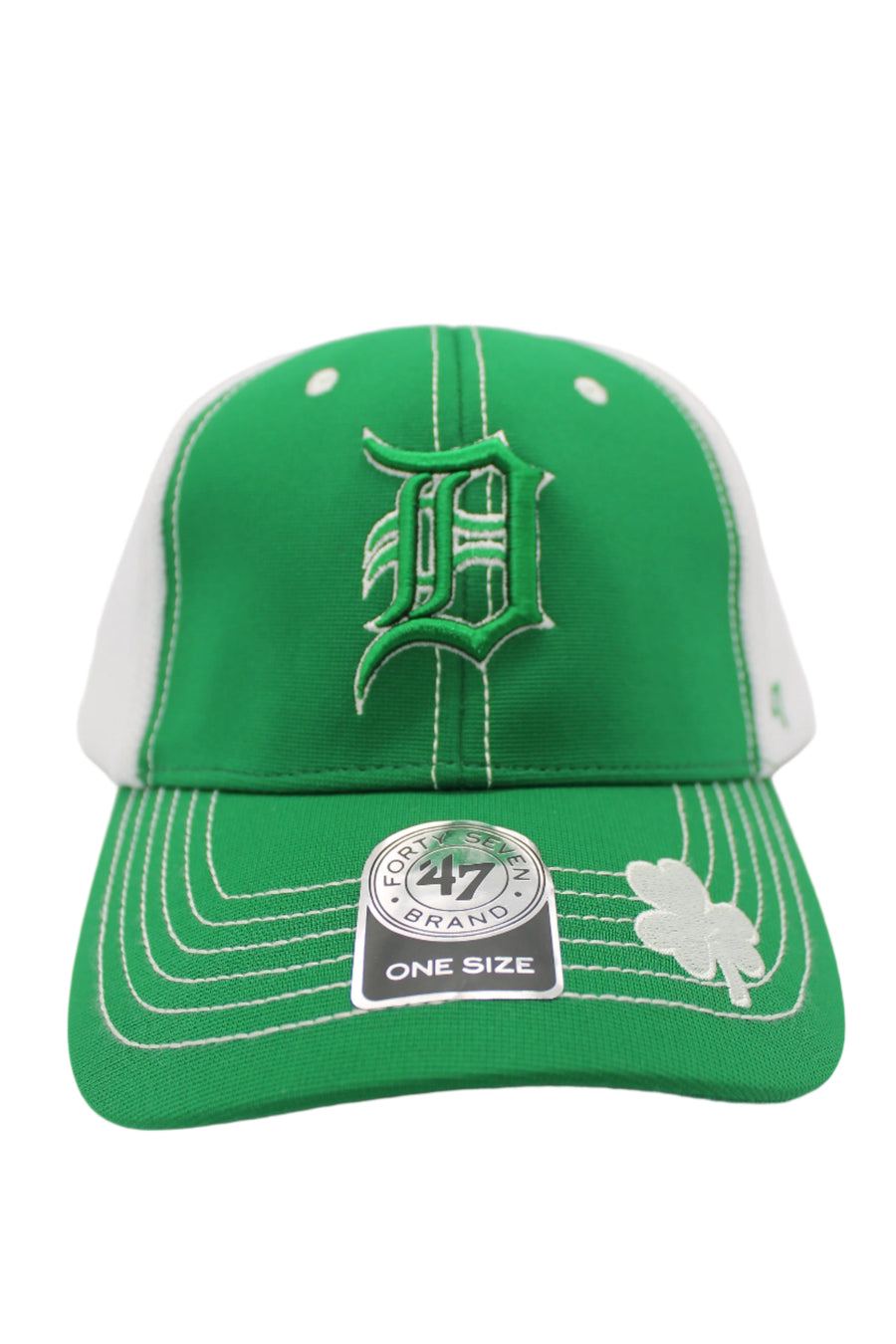 MLB Detroit Tigers 47 Brand Green St. Patty's Adjustable Hat