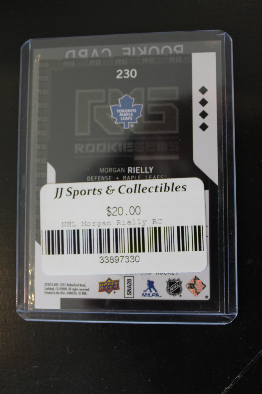 Morgan Rielly 2013-14 Upper Deck Black Diamond Rookie Card