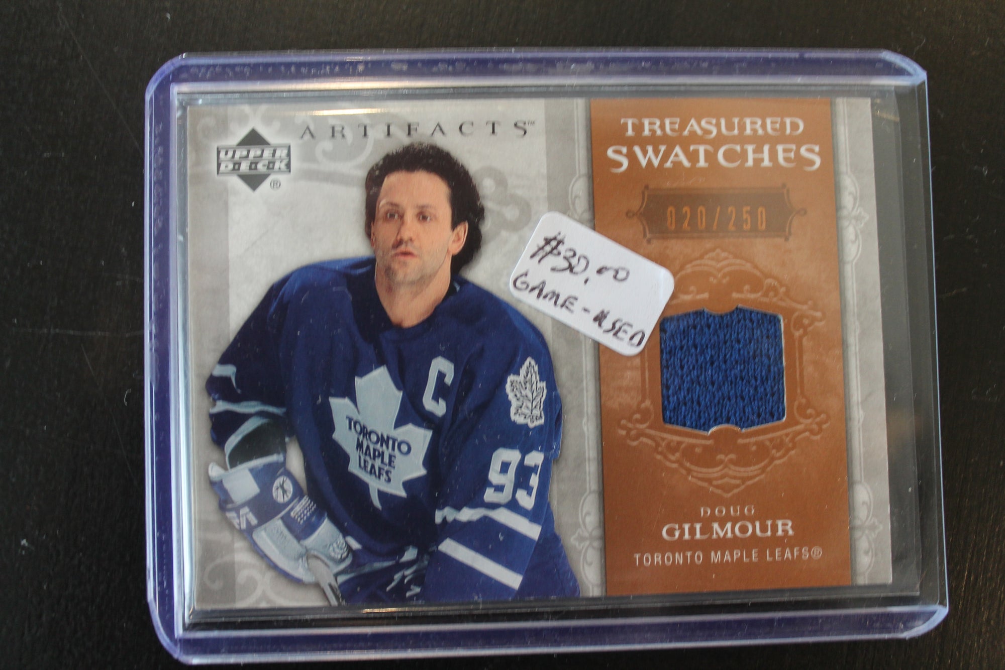 Doug Gilmour 2006-07 Upper Deck Artifacts - Treasured Swatches - #TS-DG #020/250