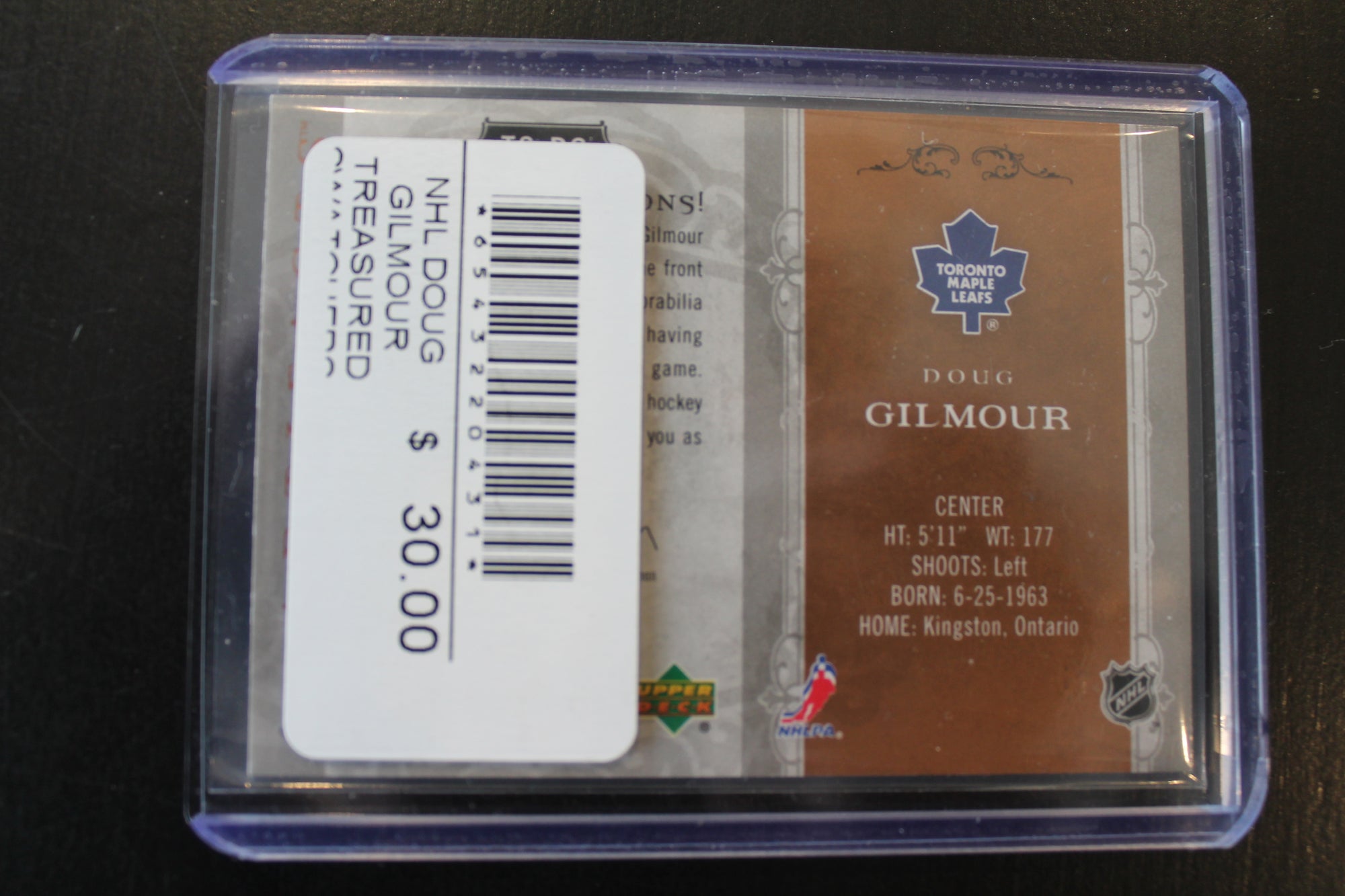 Doug Gilmour 2006-07 Upper Deck Artifacts - Treasured Swatches - #TS-DG #020/250