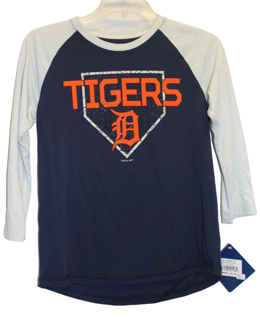 MLB Detroit Tigers Youth 3/4 Length Sleeve Tee