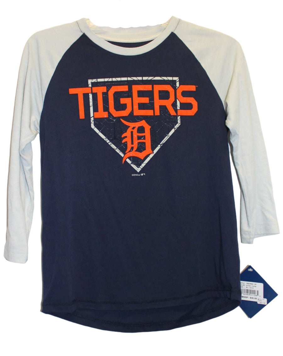MLB Detroit Tigers Youth 3/4 Length Sleeve Tee
