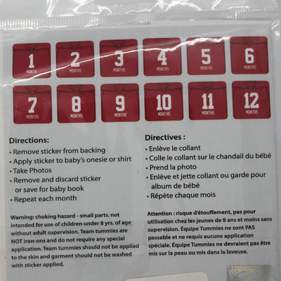 MLB Detroit Red Wings Baby Age Monthly Stickers