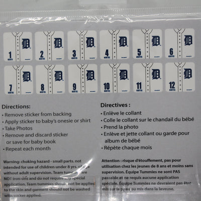 MLB Detroit Tigers Baby Age Monthly Stickers