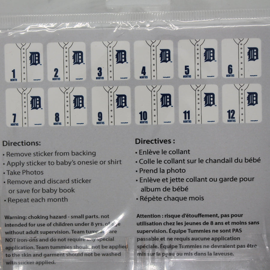 MLB Detroit Tigers Baby Age Monthly Stickers