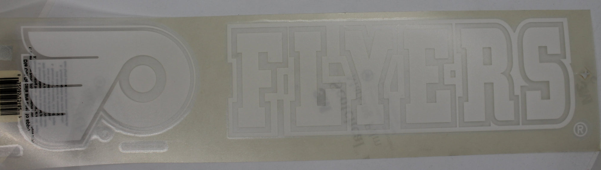 NHL Philadelphia Flyers White Die Cut Decal