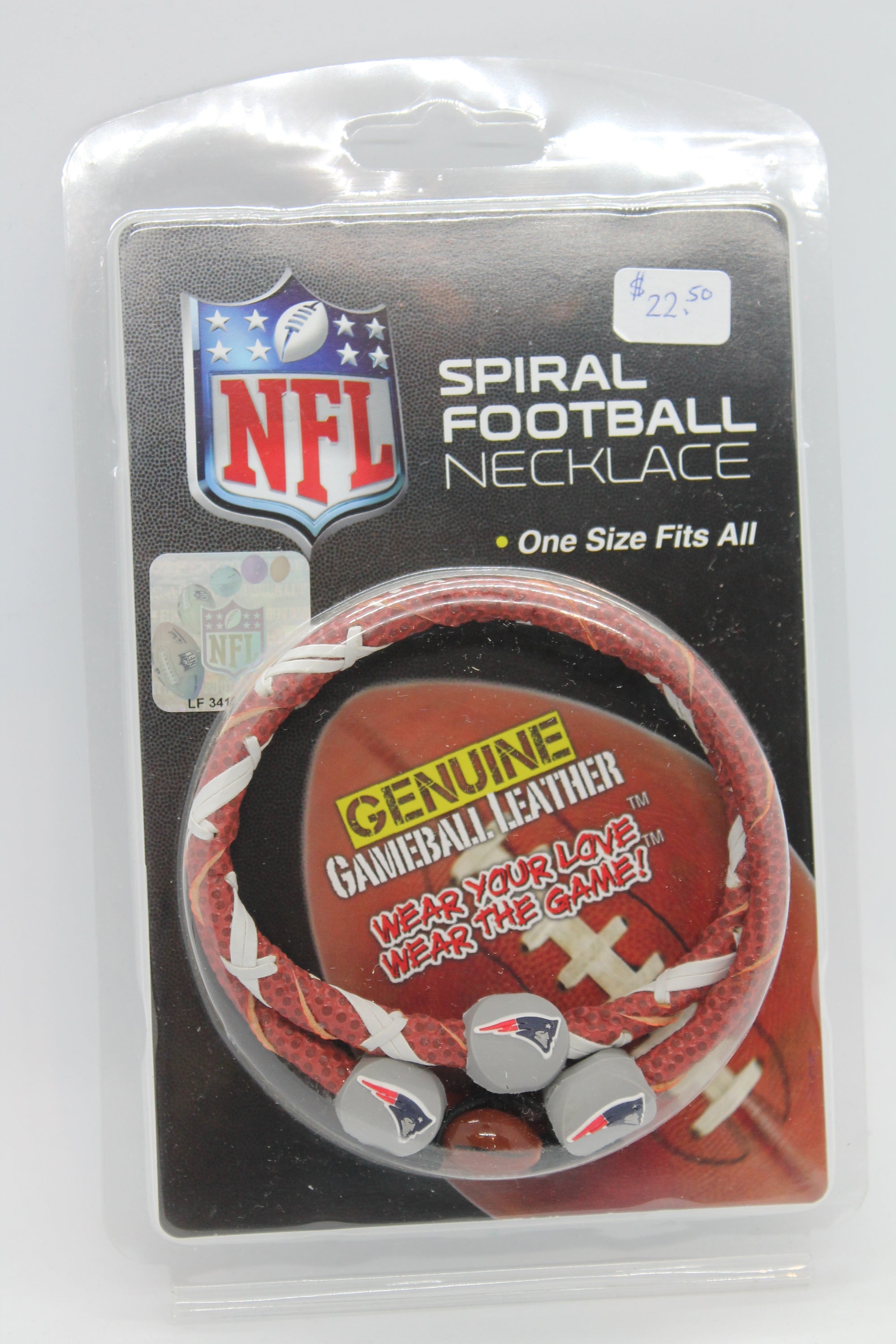 NFL New England Patriots Football Necklace by Gamewear