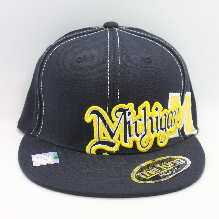 NCAA Michigan Wolverines Flat Brim Flex Fit Hat
