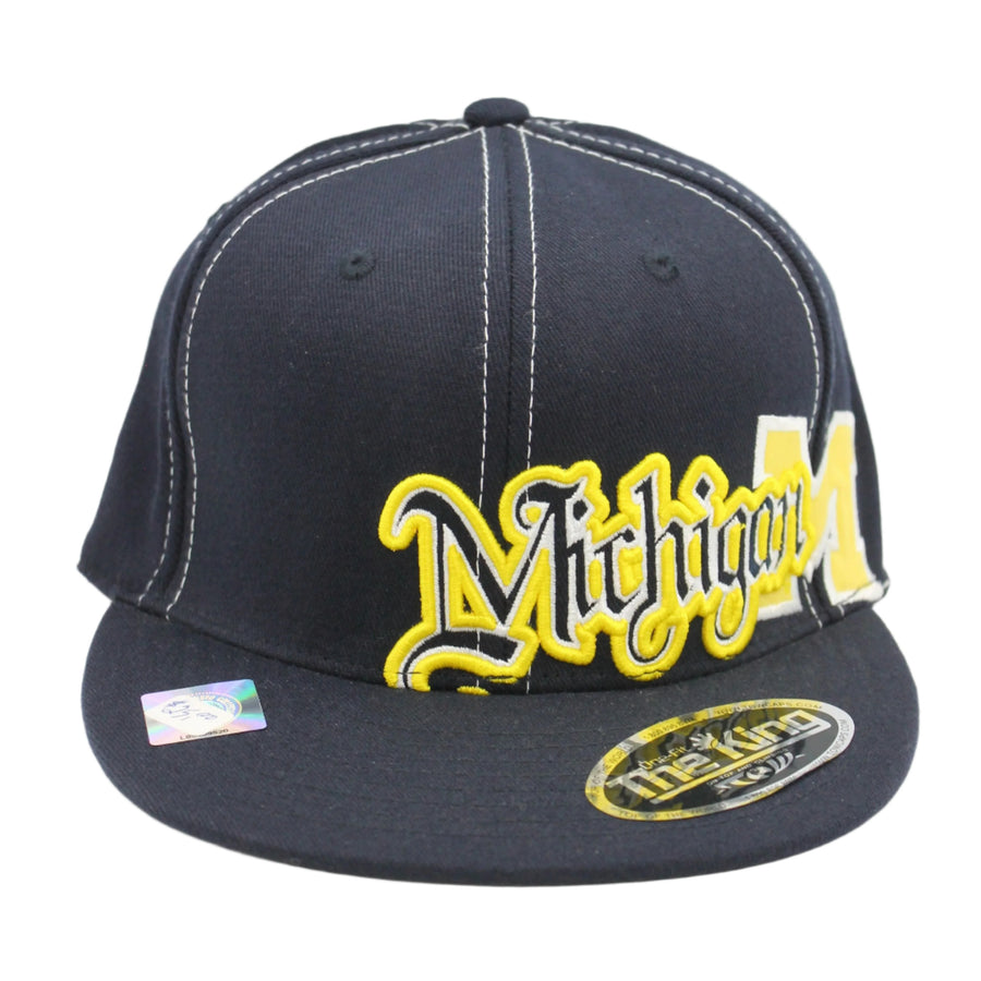 NCAA Michigan Wolverines Flat Brim Flex Fit Hat