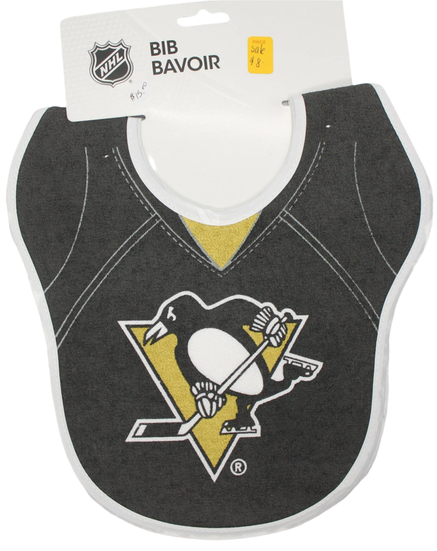 NHL Pittsburgh Penguins Baby Bib (2 Pack)- SALE