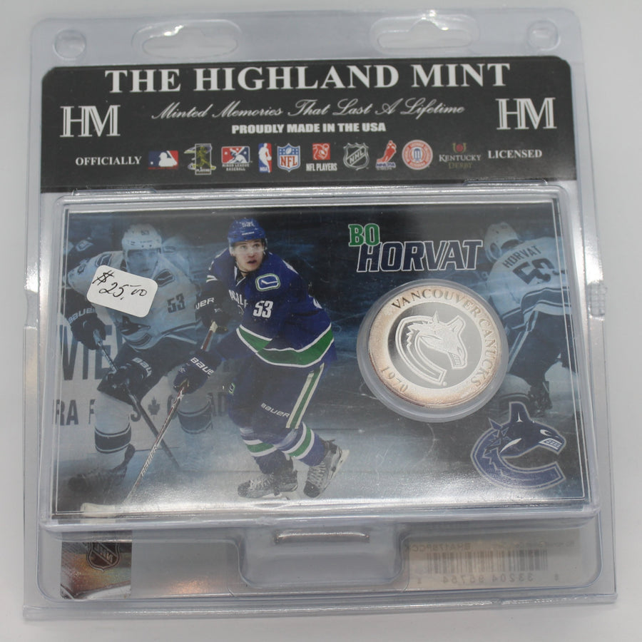 NHL Vancouver Canucks Bo Horvat Highland Mint Coin