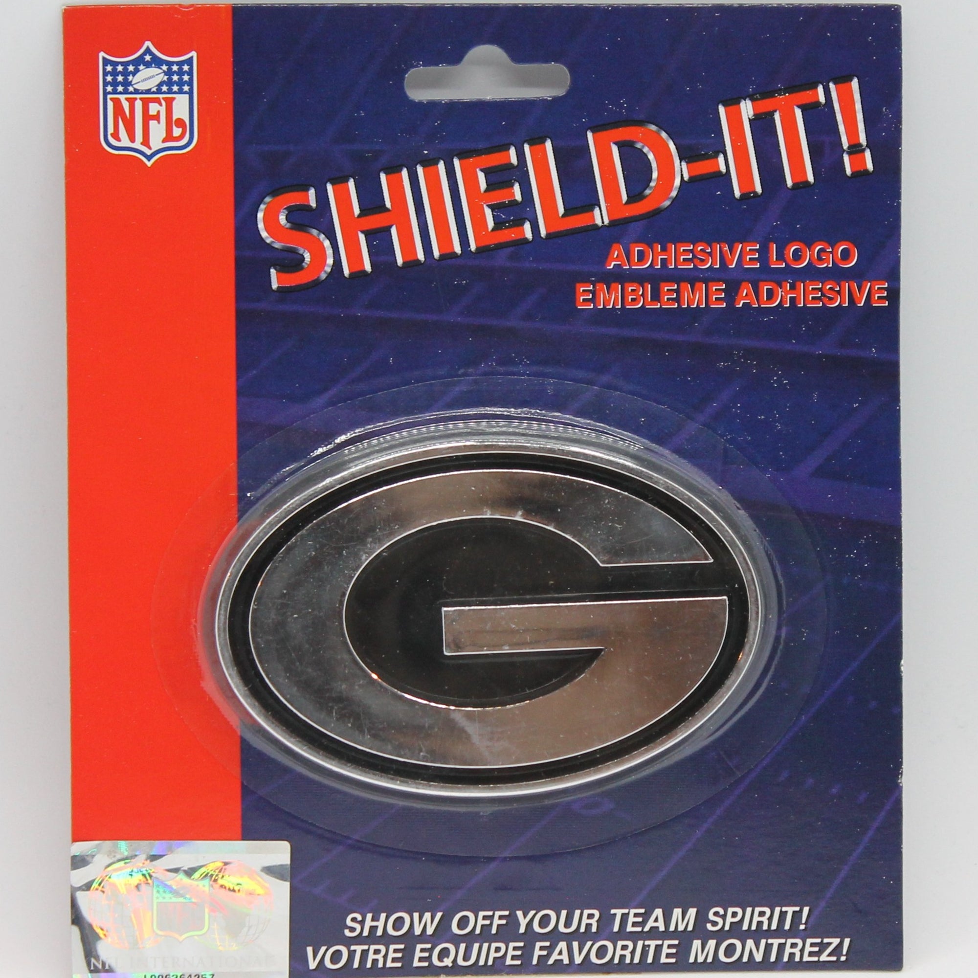 NFL Green Bay Packers Adhesive Chrome Logo