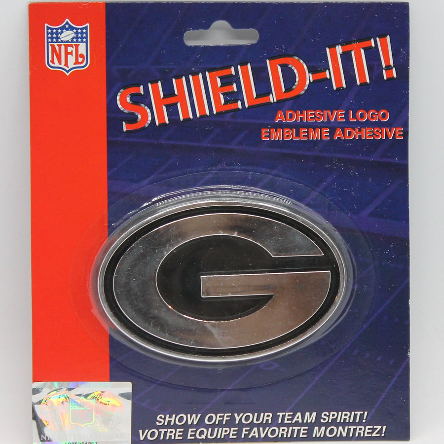 NFL Green Bay Packers Adhesive Chrome Logo