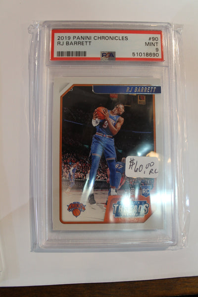 RJ Barrett 2019 Panini Chronicles - Graded Rookie Card PSA 9