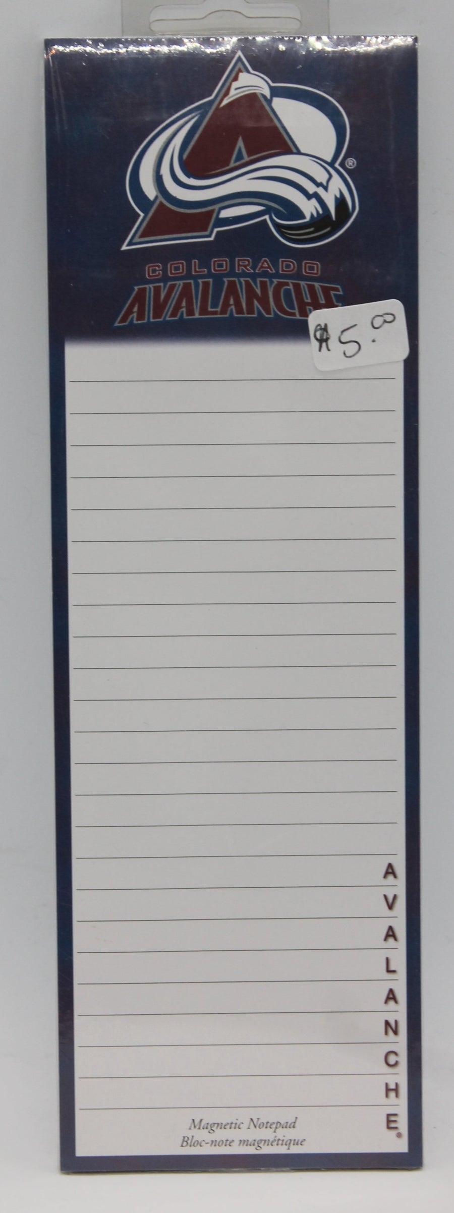 NHL Colorado Avalanche Magnetic Notepad