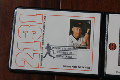 Cal Ripken Jr Gold Stamp Wallet Commemorating 2131 Consecutive Games Played