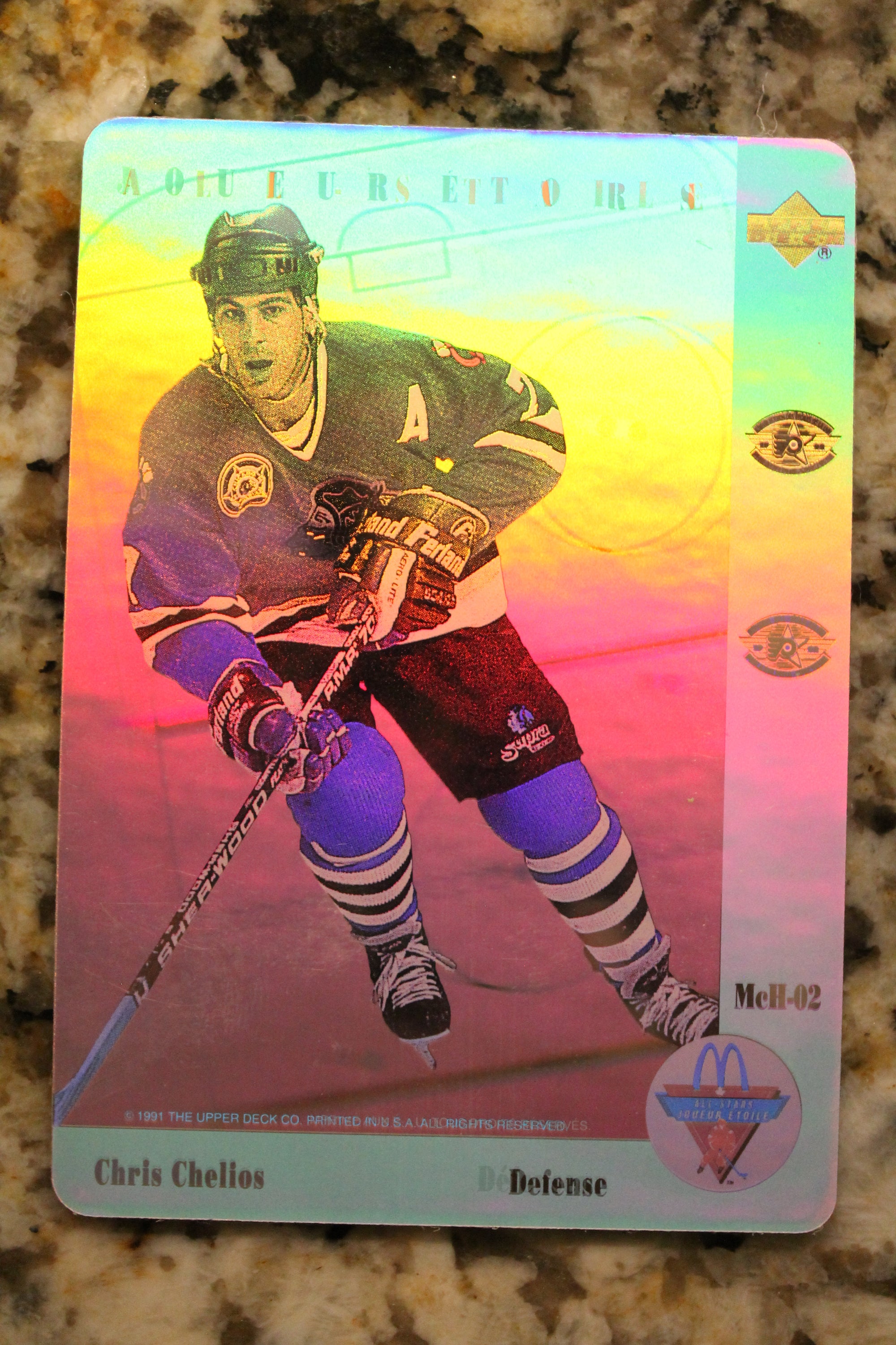 1991-92 McDonalds Upper Deck NHL Hockey 6 Card Hologram Set