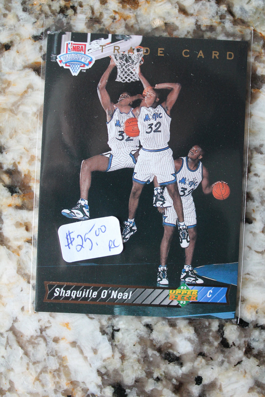 Shaquille O'Neal Upper Deck Trade Card Rookie Card #1b