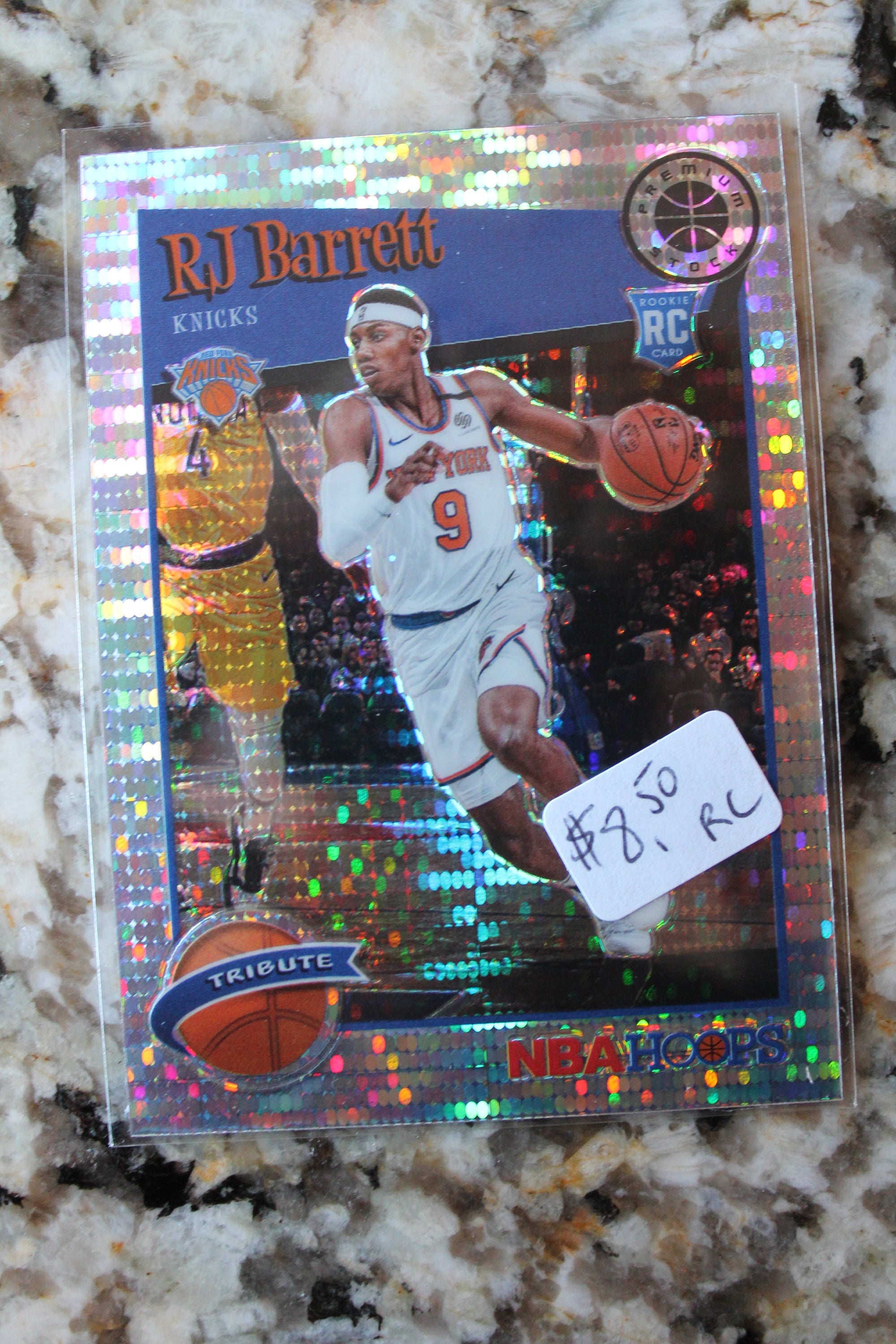 RJ Barrett 2019-20 Panini NBA Hoops Premium Stock Rookie Card