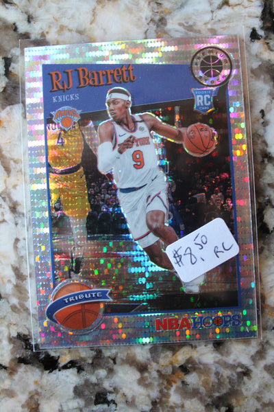 RJ Barrett 2019-20 Panini NBA Hoops Premium Stock Rookie Card
