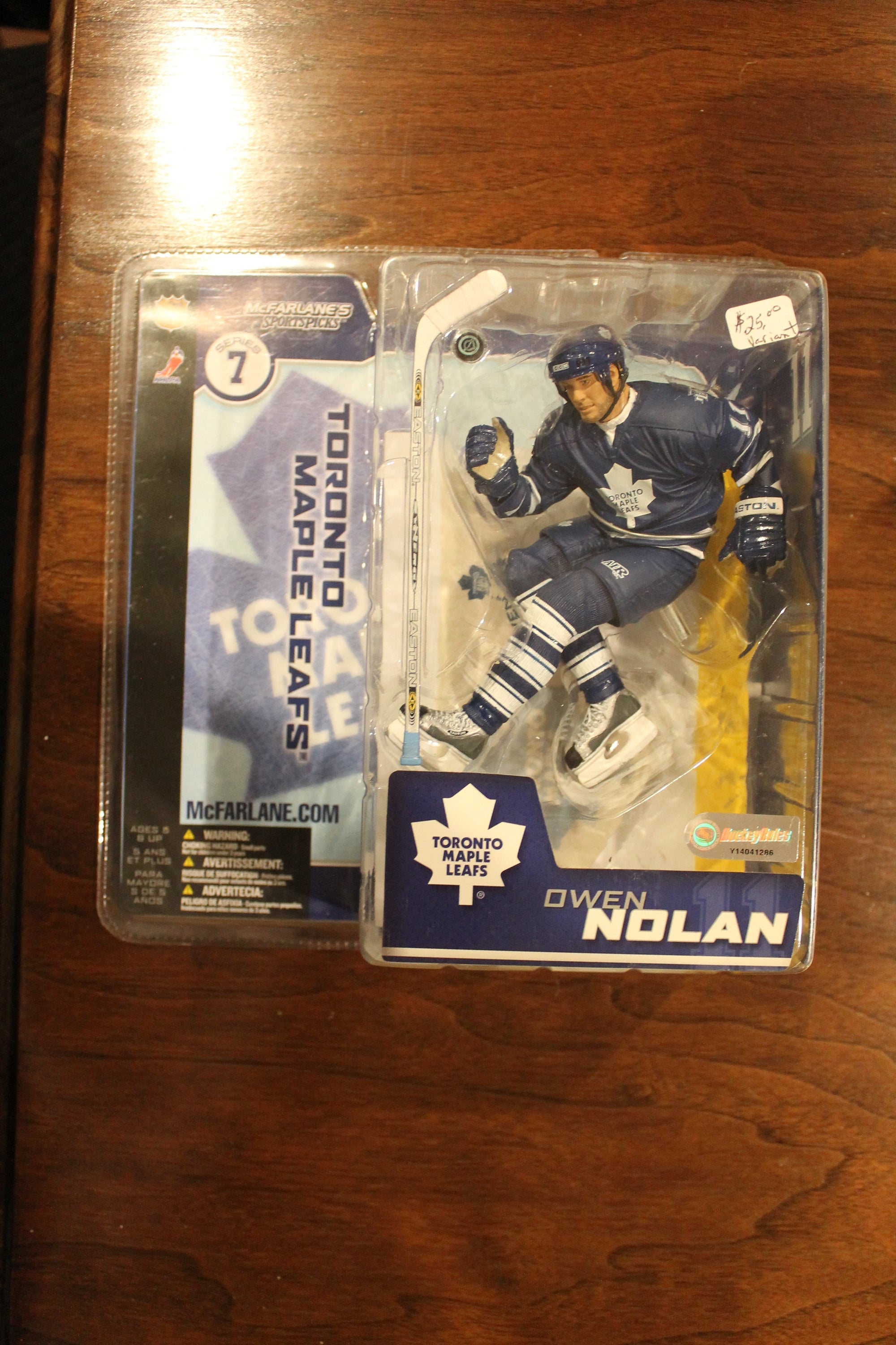 Owen Nolan 2003 McFarlane Toys NHL Sport Picks Series 7 Variant Action Figure
