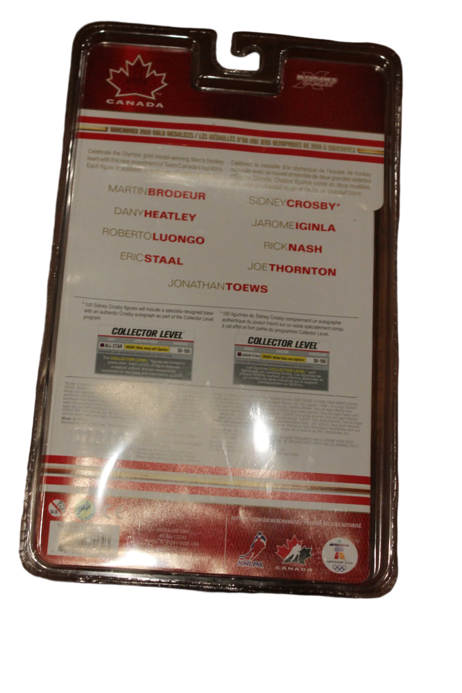 Jonathan Toews Team Canada 2010 McFarlane