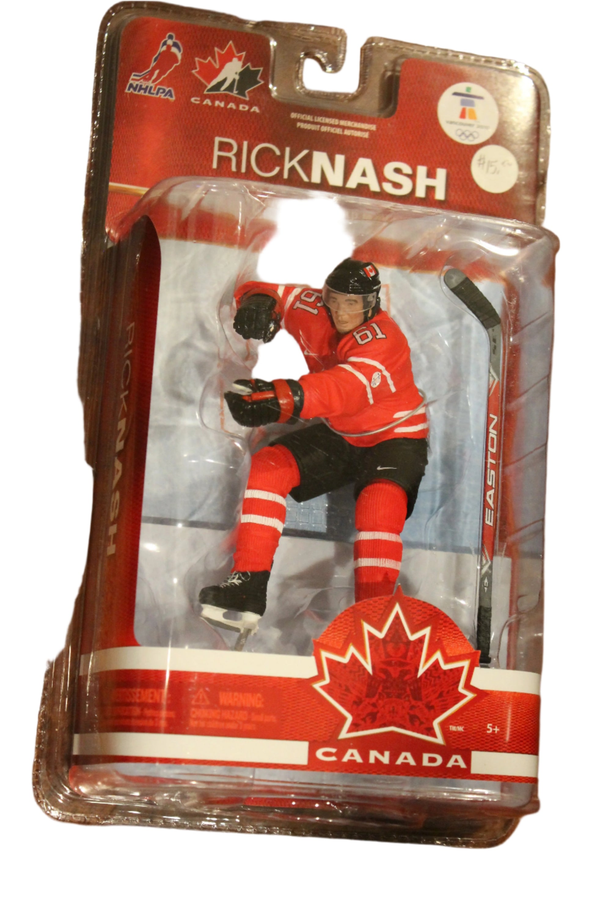 RICK NASH MCFARLANE - 2010 TEAM CANADA OLYMPICS - RED JERSEY
